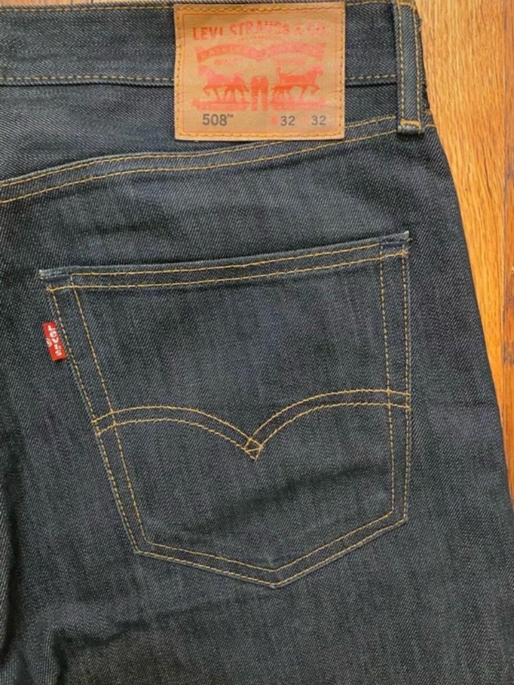 Levi's 508 Regular Taper Jeans Size 32/32 Worn 1x Original Retail $65